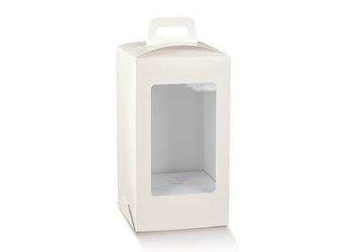 Scatola Uovo Pasqua Golosa Con Finestra Bianca 21 x 21 h.36,5