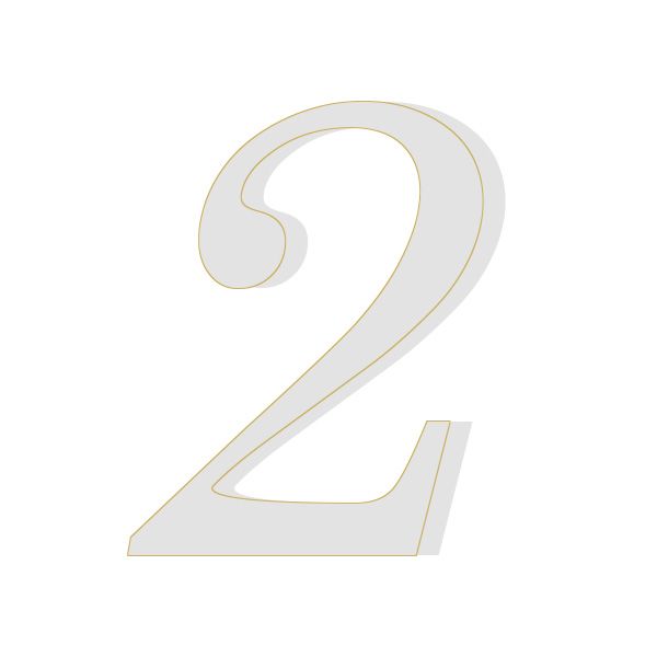 Numeri Anni 2 per Torta Senza Base Pezzi 100