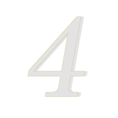 Numeri Anni 4 per Torta Senza Base Pezzi 100