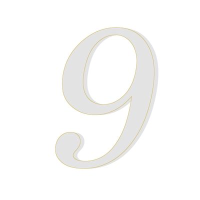 Numeri Anni 9 per Torta Senza Base Pezzi 100 Numeri Anni 9 per Torta Senza Base Pezzi 100