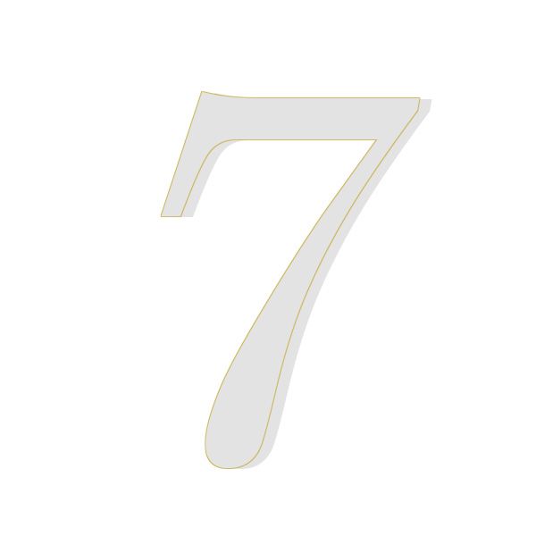 Numeri Anni 7 per Torta Senza Base Pezzi 100