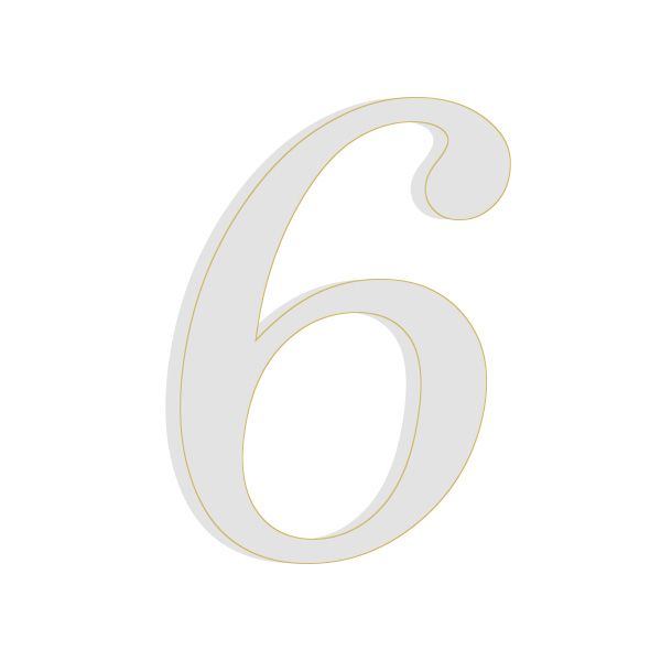 Numeri Anni 6 per Torta Senza Base Pezzi 100