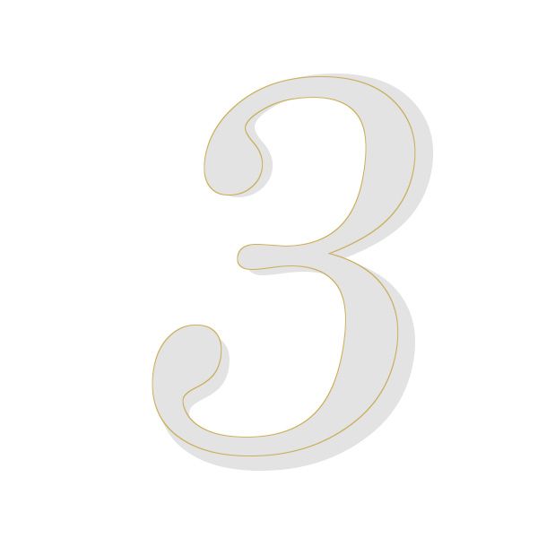 Numeri Anni 3 per Torta Senza Base Pezzi 100