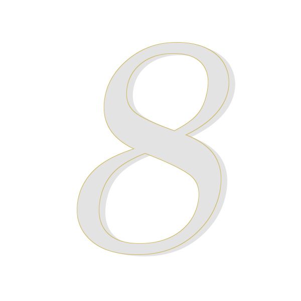 Numeri Anni 8 per Torta Senza Base Pezzi 100