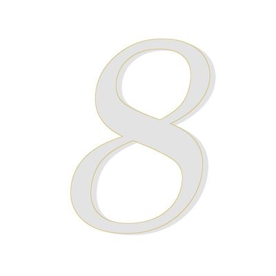 Numeri Anni 8 per Torta Senza Base Pezzi 100 Numeri Anni 8 per Torta Senza Base Pezzi 100