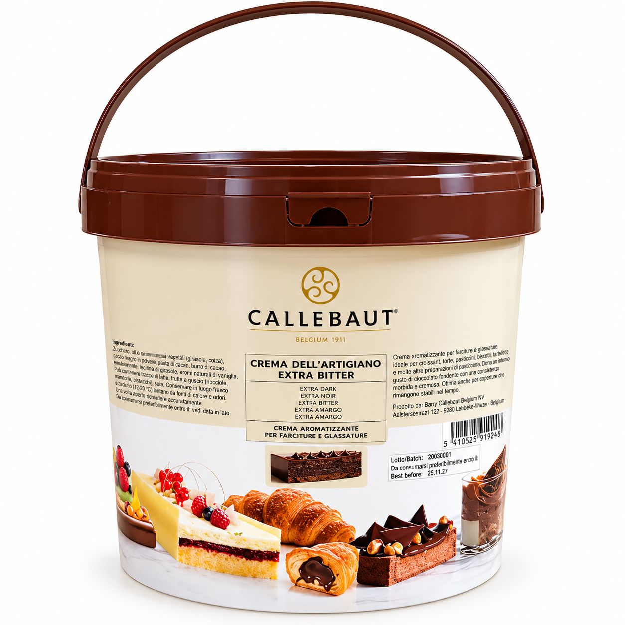Crema Fondente Extrabitter Callebaut Kg 1 Crema Fondente Extrabitter Callebaut Kg 1