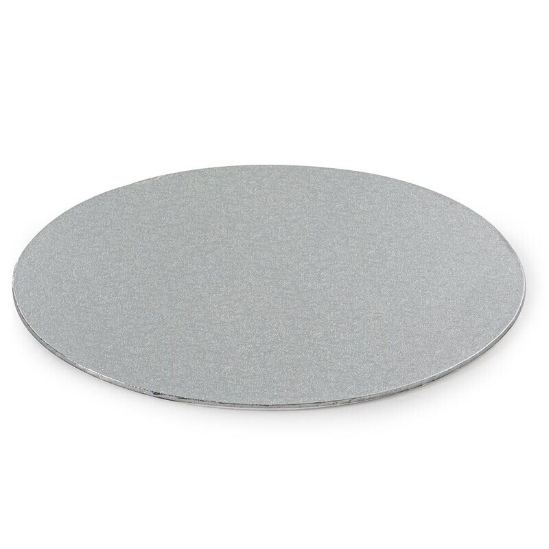 Cake Board Sottile Tondo Argento Diametro 32 Cm