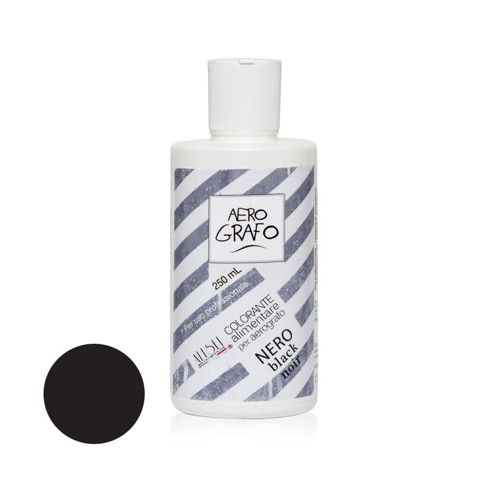 Colori per Aerografo Nero 250 Ml Colori per Aerografo Nero 250 Ml