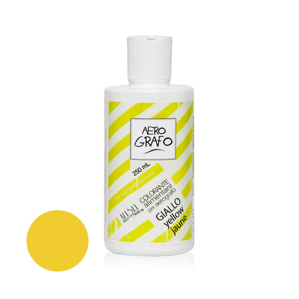 Colori per Aerografo Giallo 250 Ml Colori per Aerografo Giallo 250 Ml