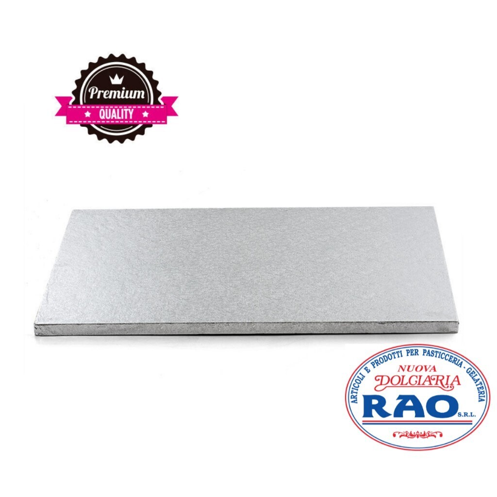 Cake Board Rettangolare Argento 40 x 50 Cm Cake Board Rettangolare Argento 40 x 50 Cm