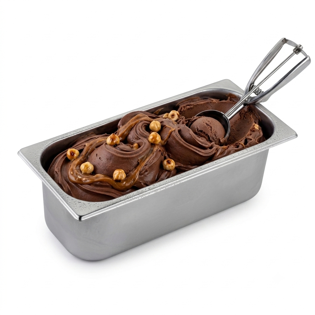 Vaschetta Gelato Acciaio Inox Misura 36x16,5 H.12cm –5 Litri Piazza