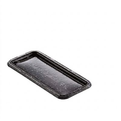 Piattino Fetta Trancio Glitter Nero 13 x 6 cm 100 pezzi Piattino Fetta Trancio Glitter Nero 13 x 6 cm 100 pezzi