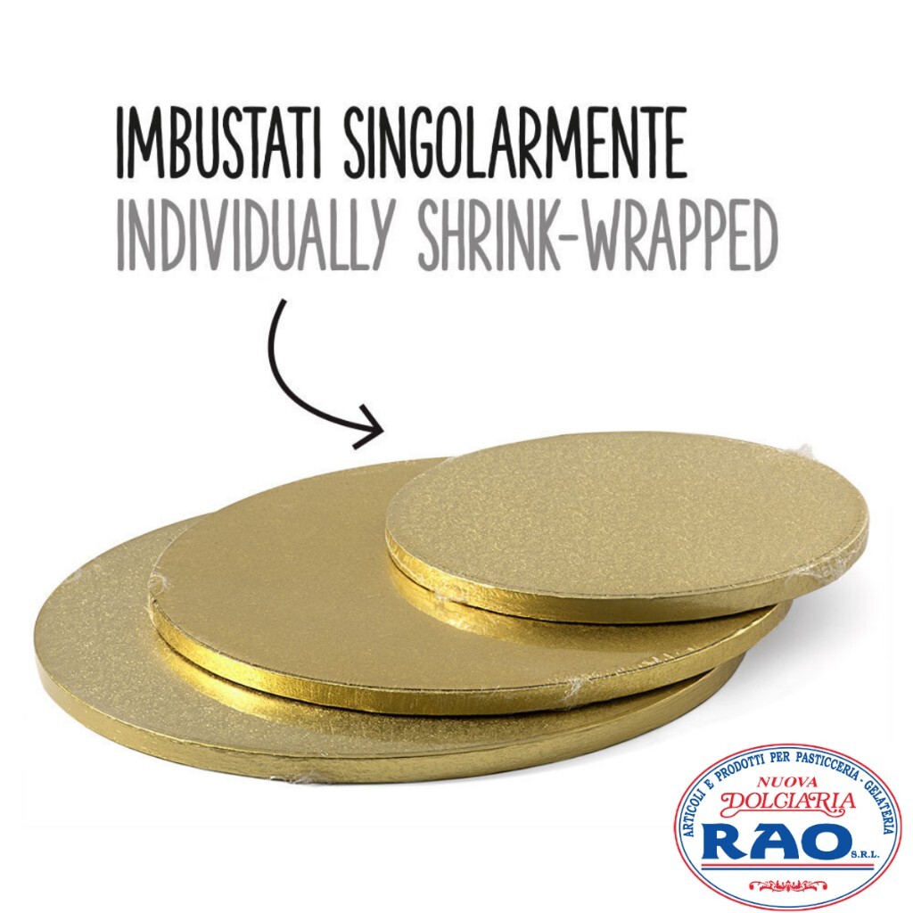 Cake Board Sottotorta Tondo Oro Diametro 40 Cm