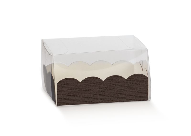Scatolina Macaron Marrone 8x5 Cm Pezzi 1