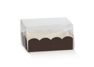 Scatolina Macaron Marrone 8x5 Cm Pezzi 1