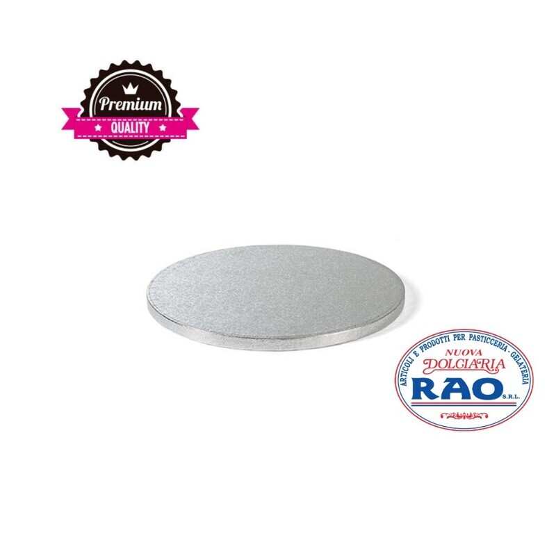 Cake Board Sottotorta Tondo Argentato Diametro 38 Cm