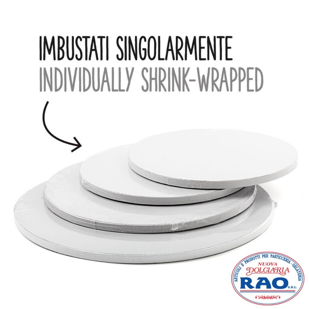 Cake Board Sottotorta Tondo Bianco Diametro 30 Cm