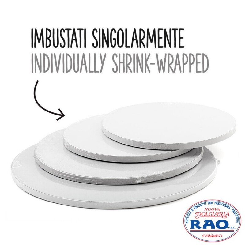 Cake Board Sottotorta Tondo Bianco Diametro 40 Cm