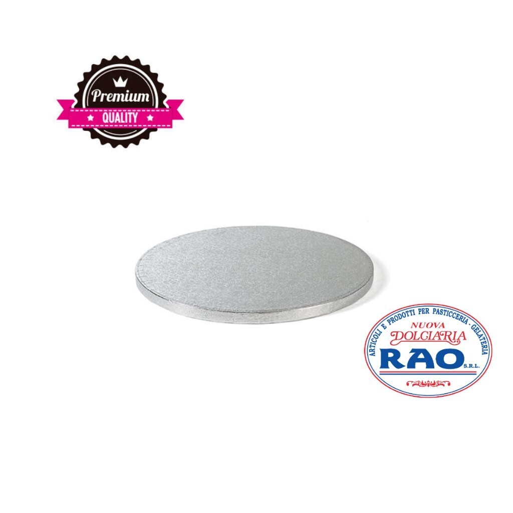 Cake Board Sottotorta Tondo Argentato Diametro 40 Cm