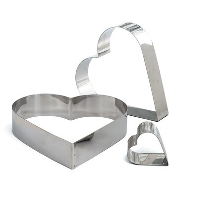 Anelli Inox Torte Cuore Cm 18