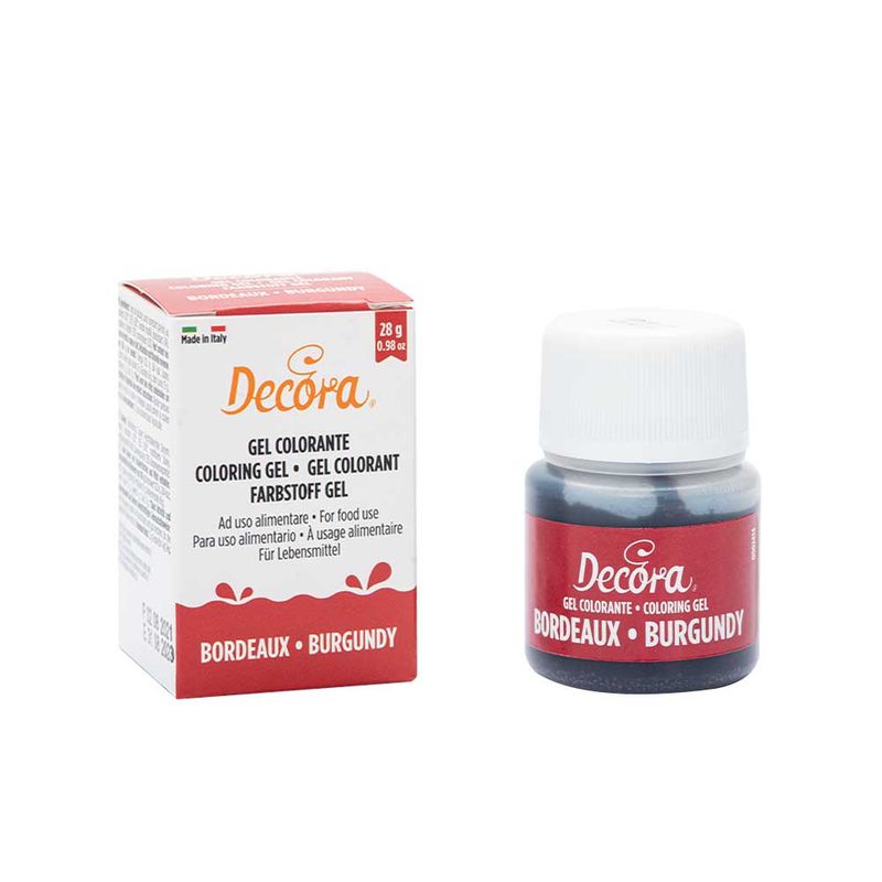 Colorante Gel Decora Bordeaux 28 Gr