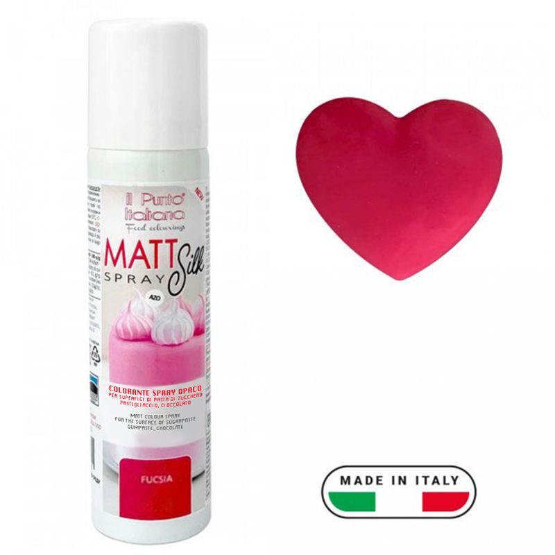Colorante Spray Alimentare “Matt Silk” Fucsia 150 ML