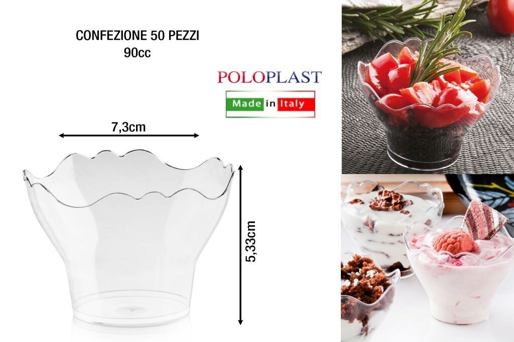 Coppa Pre-go Trasparente 200 CC Pezzi 50