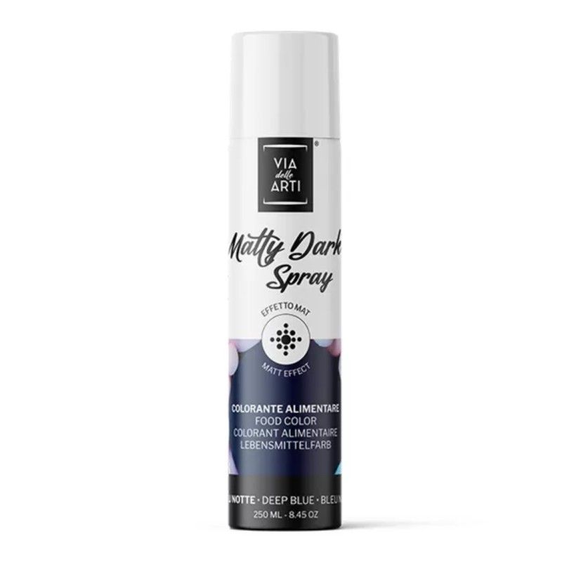 Colore Spray Alimentare Matty Dark Blu Notte - 250 Ml
