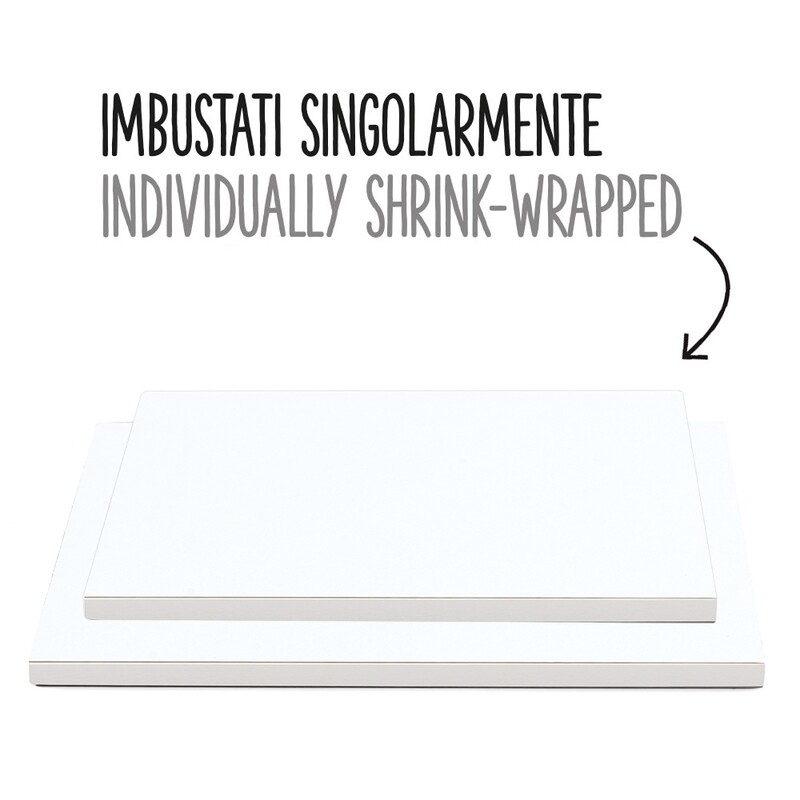 Cake Board Rettangolare Bianco 40 x 50 cm