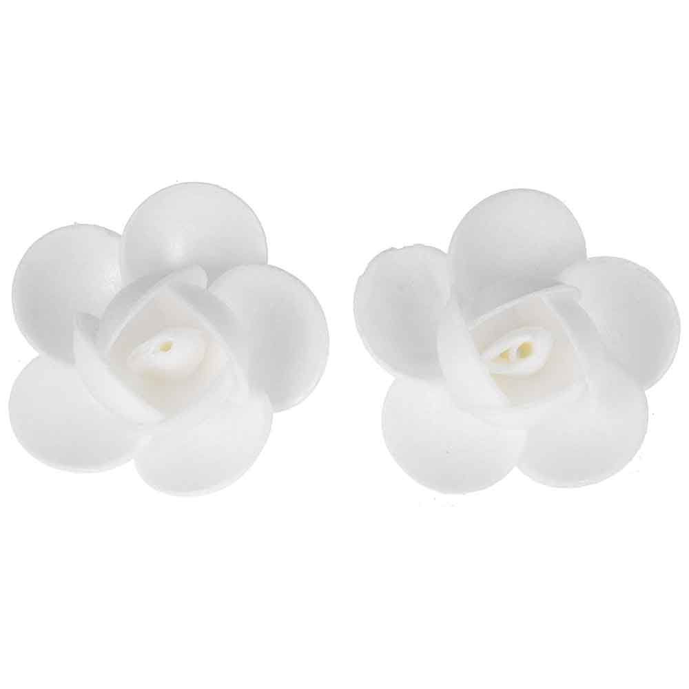 Fiori Rosa Cialda Grande Bianco Pezzi 10 Fiori Rosa Cialda Grande Bianco Pezzi 10