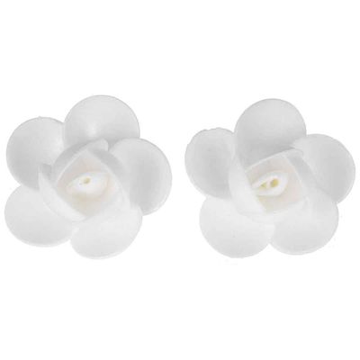 Fiori Rosa Cialda Grande Bianco Pezzi 10 Fiori Rosa Cialda Grande Bianco Pezzi 10