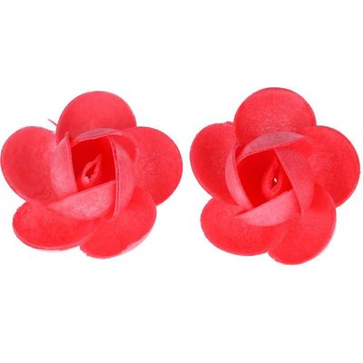 Fiori Rosa Cialda Grande Rosso Pezzi 10 Fiori Rosa Cialda Grande Rosso Pezzi 10
