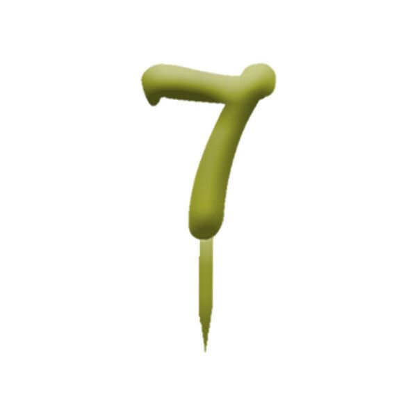 Topper Numero 7 in Plexiglass Oro
