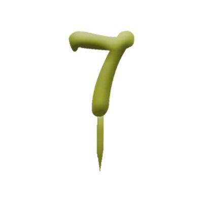 Topper Numero 7 in Plexiglass Oro Topper Numero 7 in Plexiglass Oro
