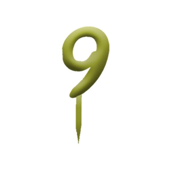 Topper Numero 9 in Plexiglass Oro Topper Numero 9 in Plexiglass Oro