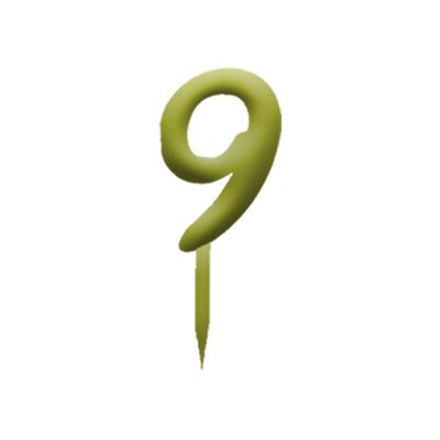 Topper Numero 9 in Plexiglass Oro Topper Numero 9 in Plexiglass Oro