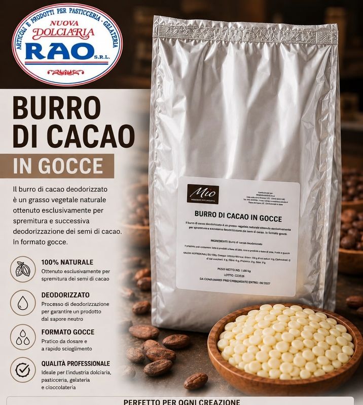 Burro Cacao Puro Callet  Busta 1 Kg