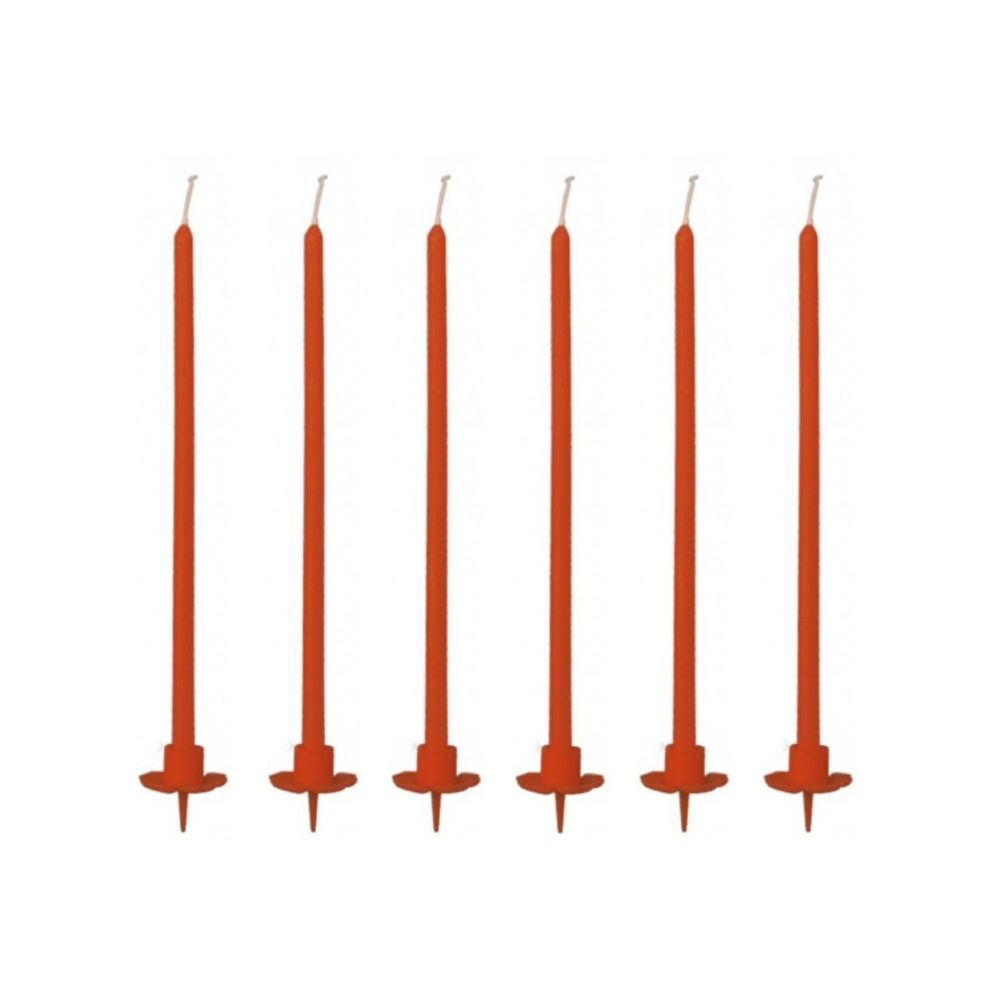 Candele Mezzo Stelo Rosso Con Base Cm 20 Pezzi 12 Candele Mezzo Stelo Rosso Con Base Cm 20 Pezzi 12