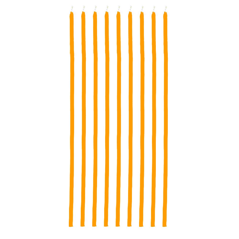 Candeline Spaghetto Arancio 24 Pezzi Candeline Spaghetto Arancio 24 Pezzi