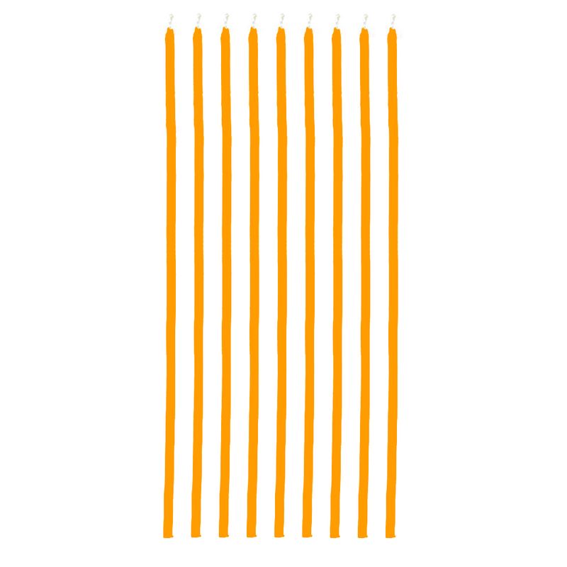 Candeline Spaghetto Arancio 24 Pezzi