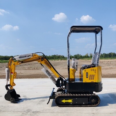 Top Compact & Mini Excavator Diggers- TYPHON Machinery TYPHON TERROR X STORM Mini Excavator – 1 Ton Trench Digger with Canopy, Hydraulic Thumb Clip, Bucket USA