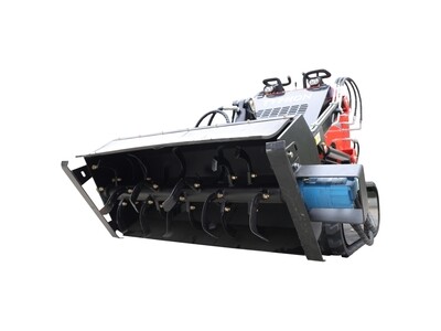 Top Compact & Mini Excavator Diggers- TYPHON Machinery Skid Steer Loader Rotary Plow Tiller Attachment USA