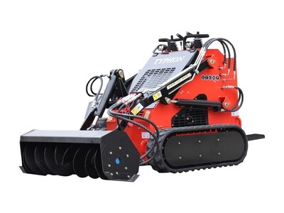 Top Compact & Mini Excavator Diggers- TYPHON Machinery Skid Steer Loader Attachment Trench Filler USA