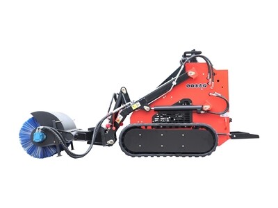 Top Compact & Mini Excavator Diggers- TYPHON Machinery Skid Steer Loader Sweeper Attachment USA