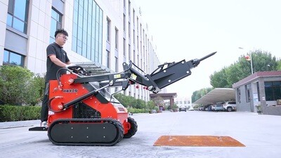 Top Compact & Mini Excavator Diggers- TYPHON Machinery Skid Steer Loader Bull Dozer Attachment USA