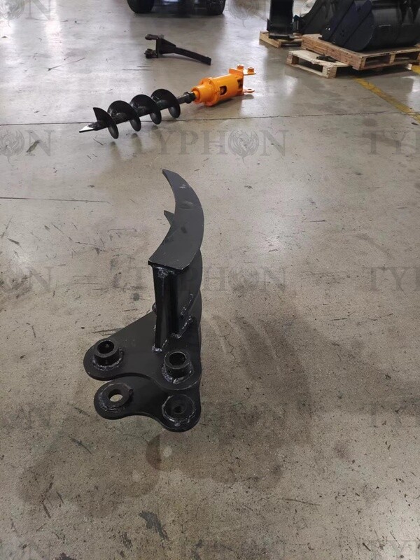 Top Compact & Mini Excavator Diggers- TYPHON Machinery Mini Excavator Attachment Rake 22" Wide TYPHON Attachments For 2-3.5 ton Diggers For TERROR X2 PRO