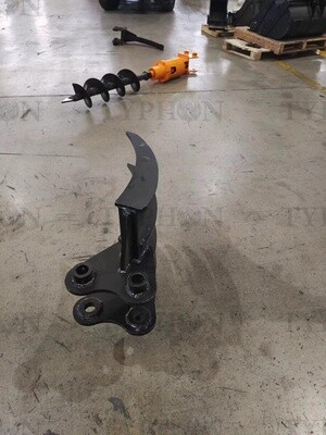 Top Compact & Mini Excavator Diggers- TYPHON Machinery Mini Excavator Attachment Rake 22" Wide TYPHON Attachments For 2-3.5 ton Diggers For TERROR X2 PRO