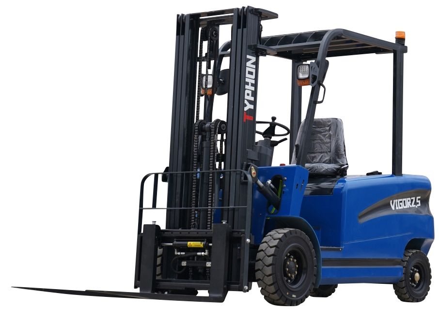 New 2025 TYPHON VIGOR 2.5 Blue Electric Forklift 2.5 Ton Lifter Lift Truck Jitney Hi-Lo