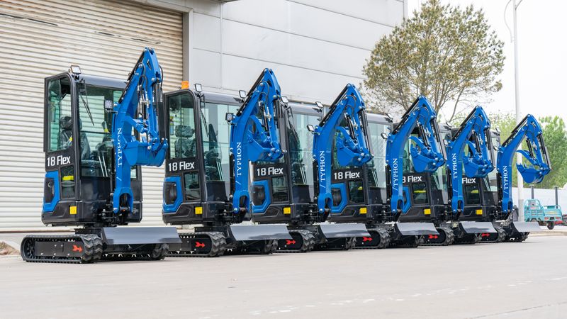 Top Compact & Mini Excavator Diggers- TYPHON Machinery