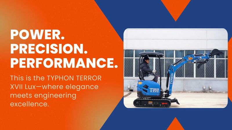 Top Compact & Mini Excavator Diggers- TYPHON Machinery